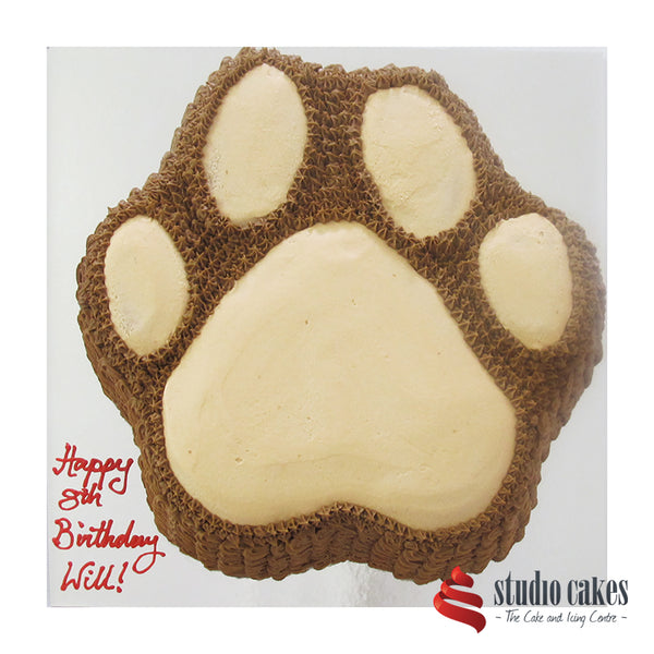 Cake Tin Hire - Paw Print