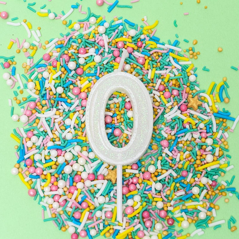 Mini Glitter Number Candles - 0 to 9