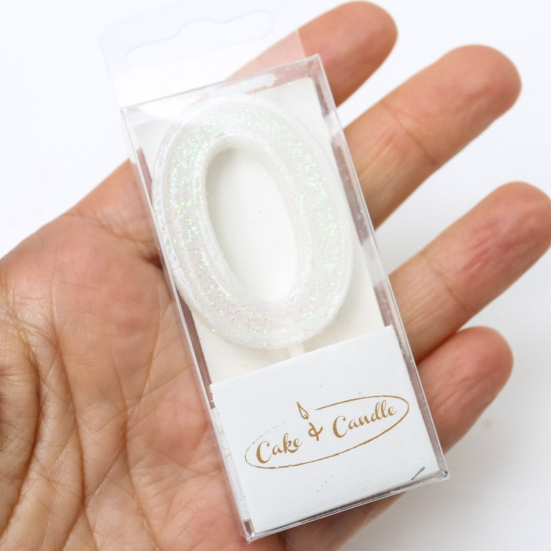 Mini Glitter Number Candles - 0 to 9