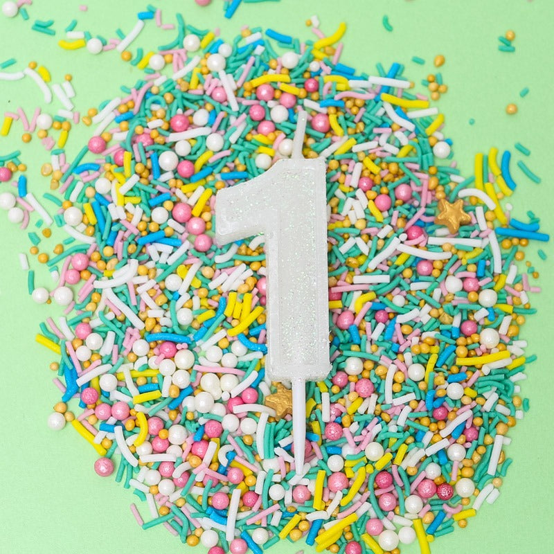 Mini Glitter Number Candles - 0 to 9