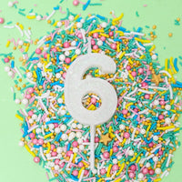 Mini Glitter Number Candles - 0 to 9