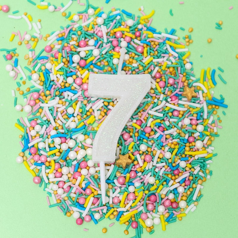 Mini Glitter Number Candles - 0 to 9