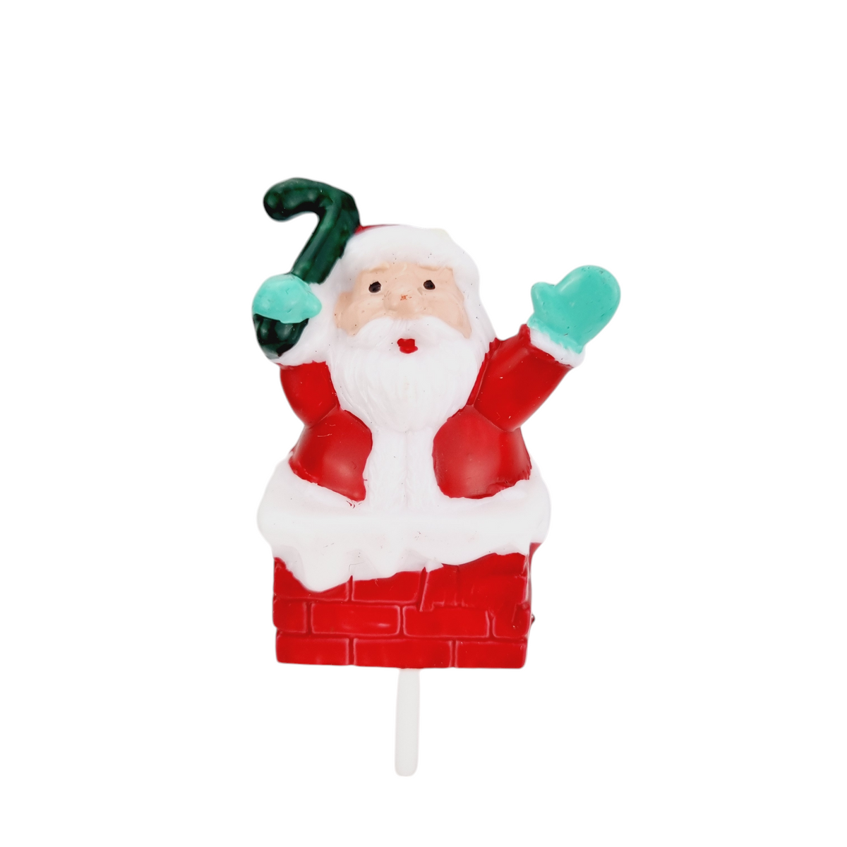 Christmas Ornaments - Santa on Pick