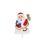 Christmas Ornaments - Santa on Pick