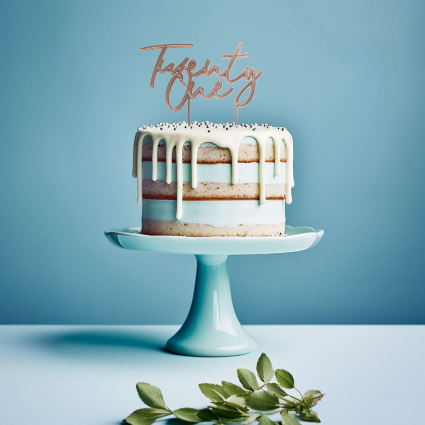 Cake Topper - Metal Twenty One