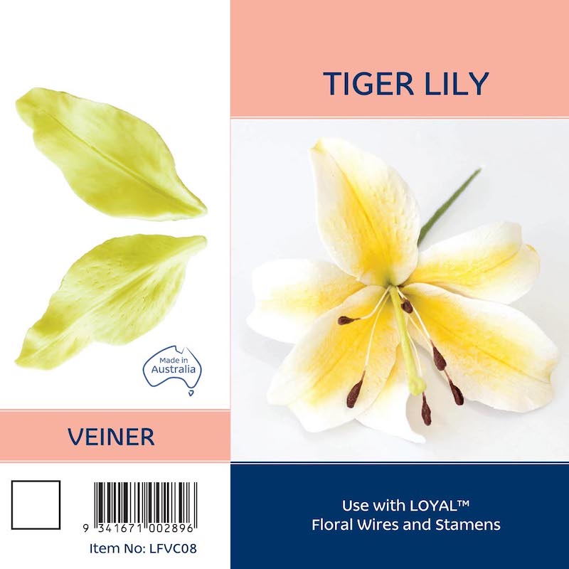 Silicone Mould - Tiger Lily Petal Veiner