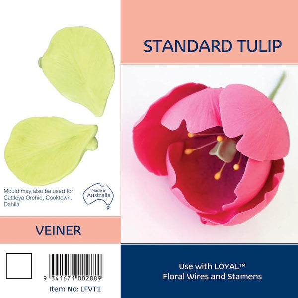 Silicone Mould - Tulip Petal Veiner