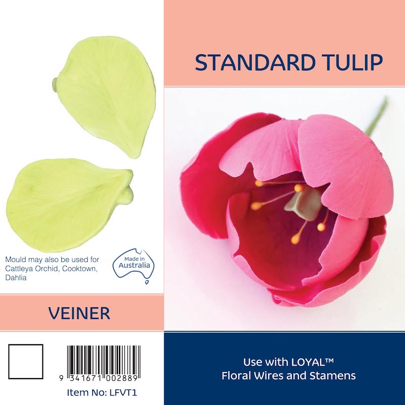 Silicone Mould - Tulip Petal Veiner