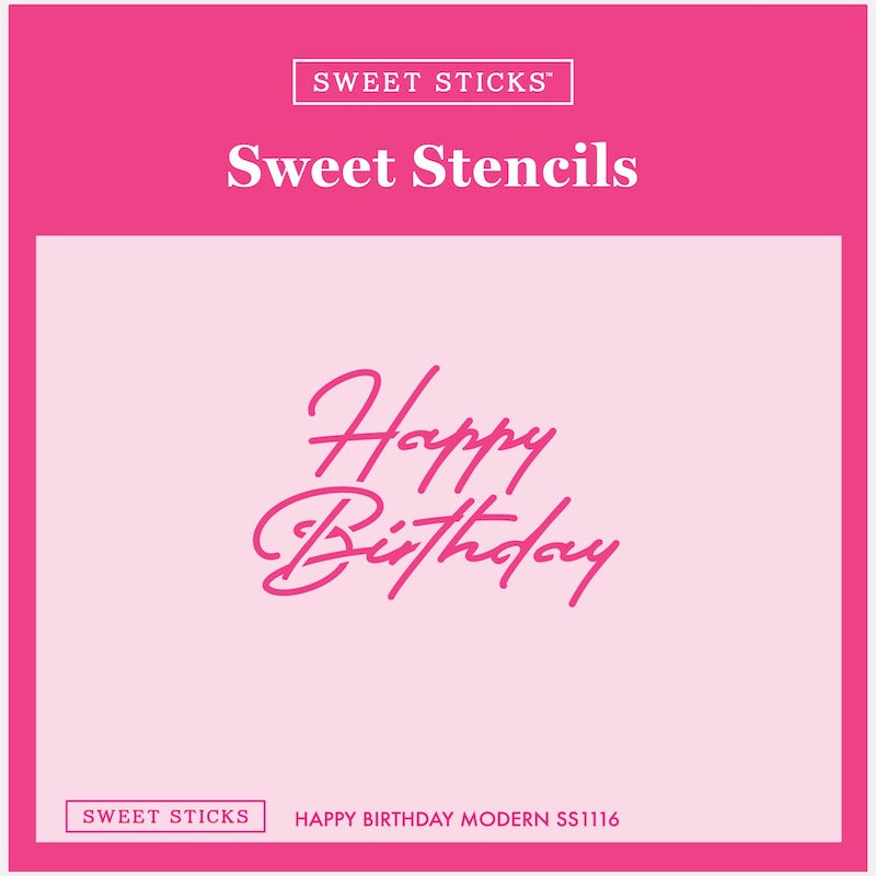 Sweet Stencils - Happy Birthday