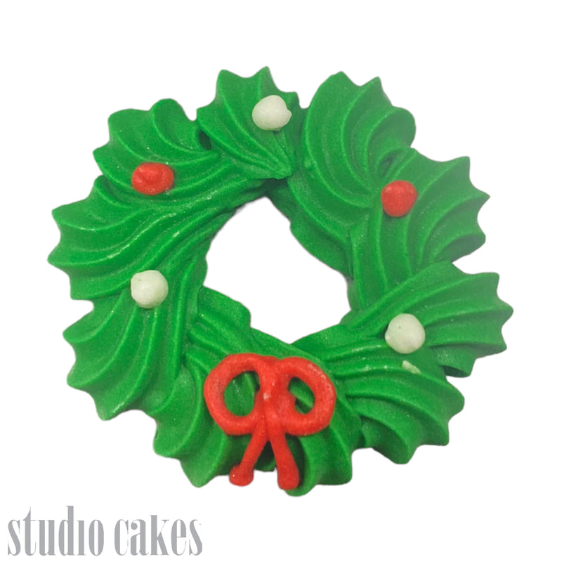 Sugar Toppers - Christmas Wreath (Set of 6)