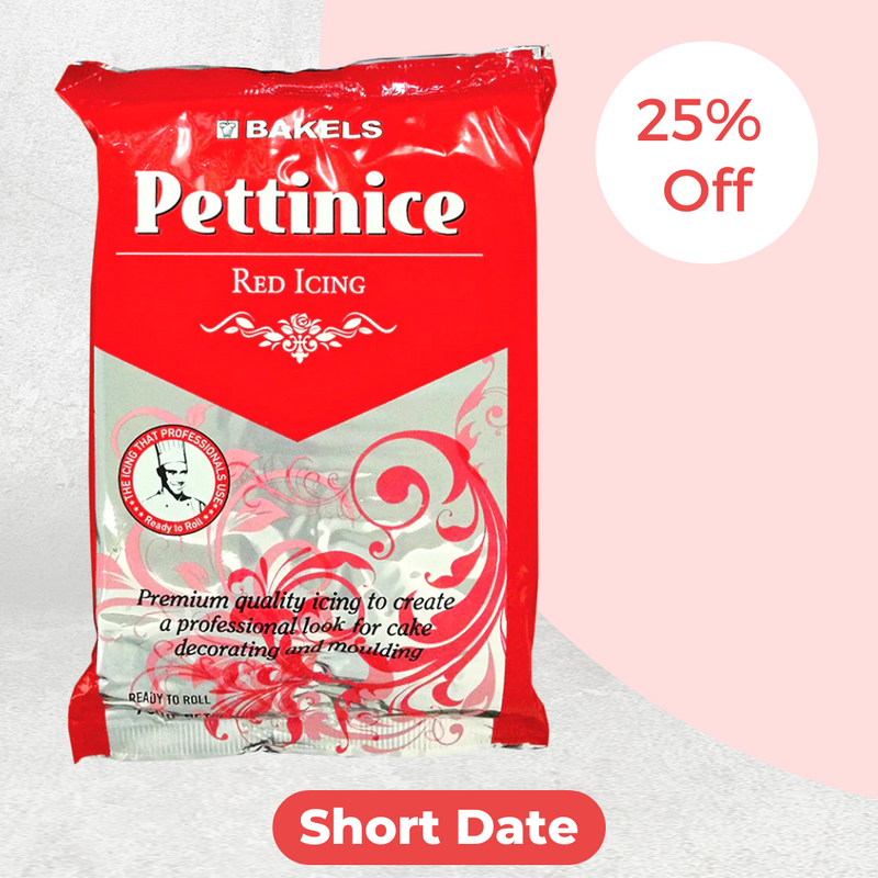 DISCOUNTED Fondant - Bakels Pettinice Red 750g BB 16 Feb 2024