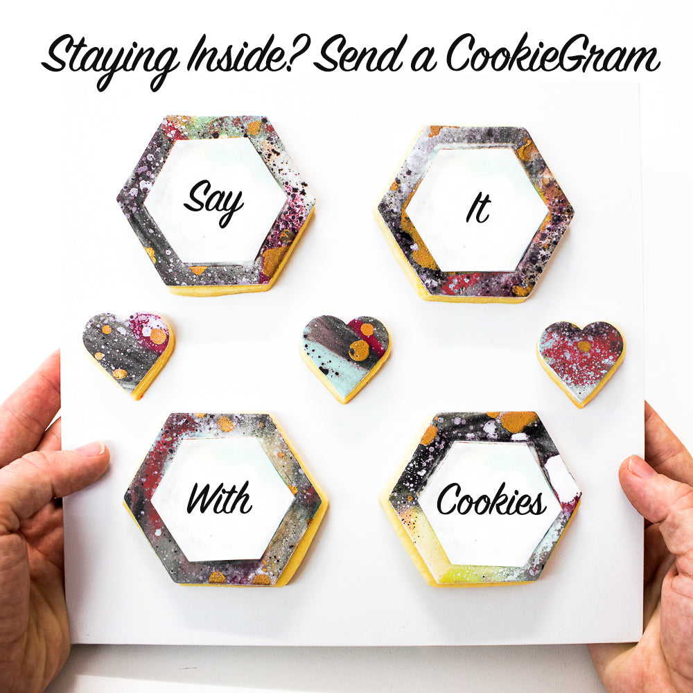 Custom Edible Cookigram - Say it with Cookies!