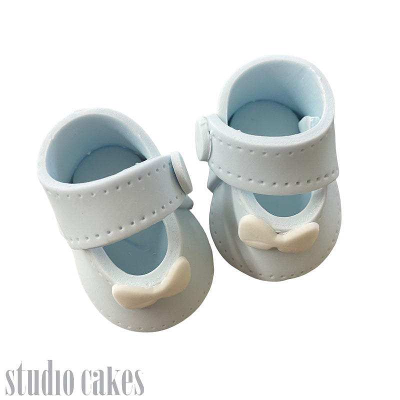 Sugar Toppers - Baby Booties Blue