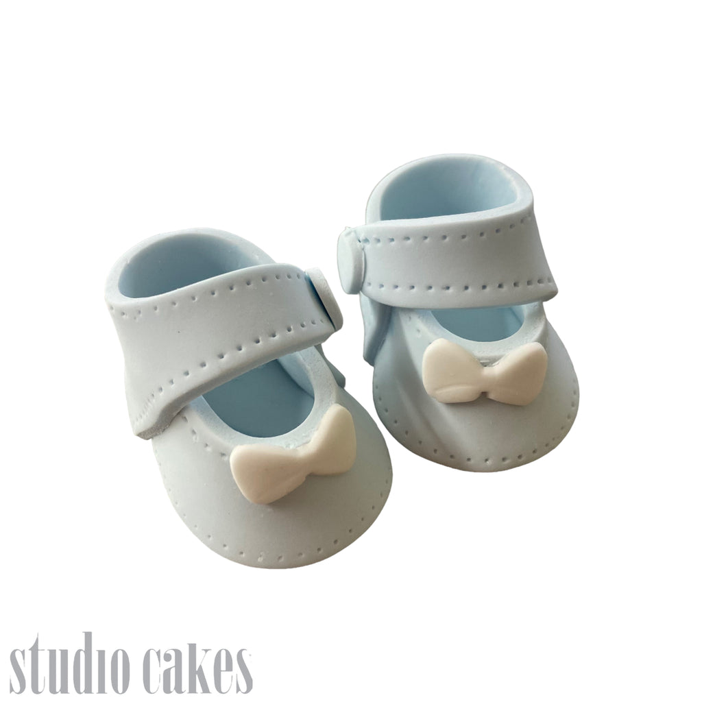 Sugar Toppers - Baby Booties Blue
