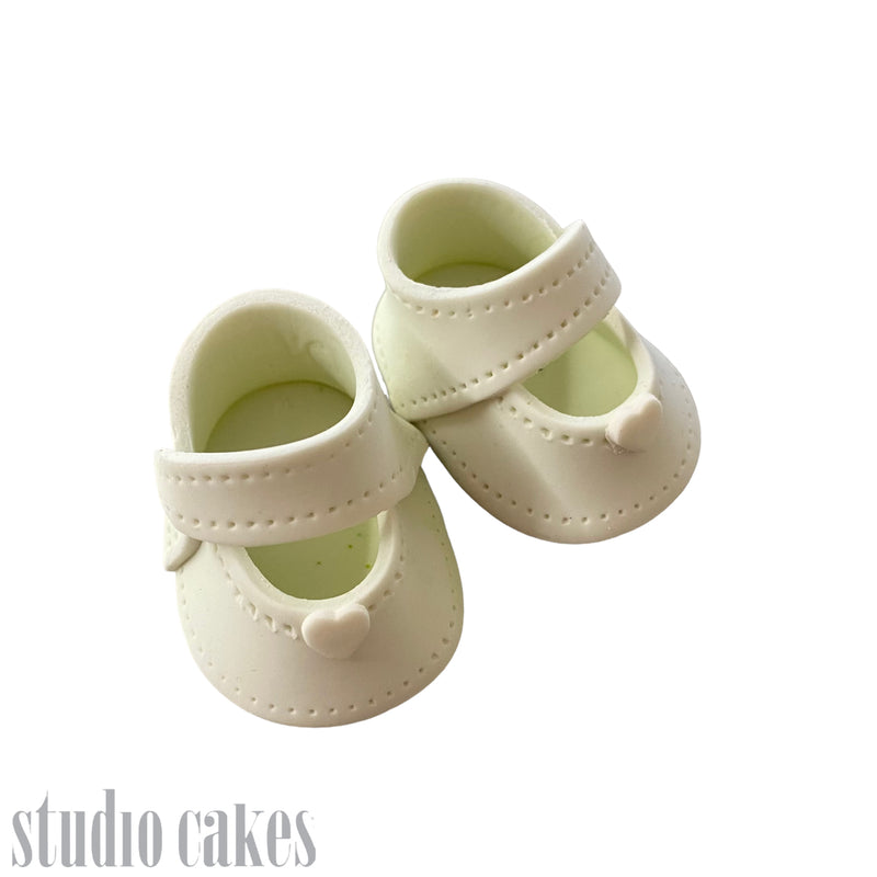 Sugar Toppers - Baby Booties Green