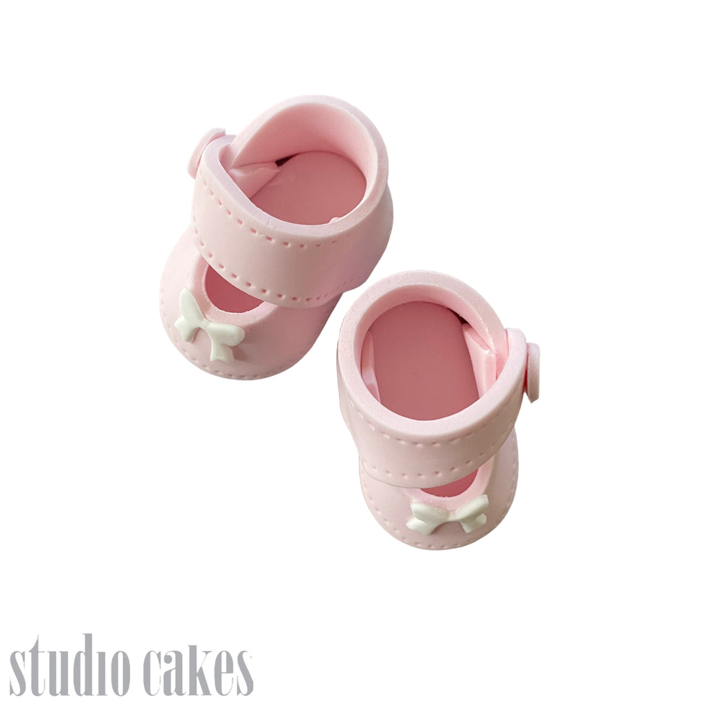 Sugar Toppers - Baby Booties Pink
