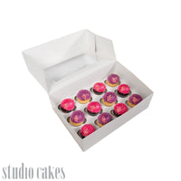 Cupcake Box - Mini/Bite-Sized 12 Hole