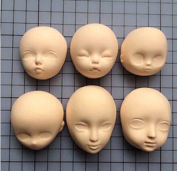 Silicone Mould - Faces (Set of 6)