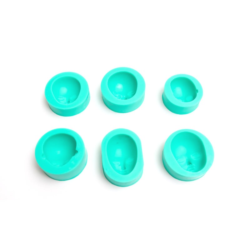 Silicone Mould - Faces (Set of 6)