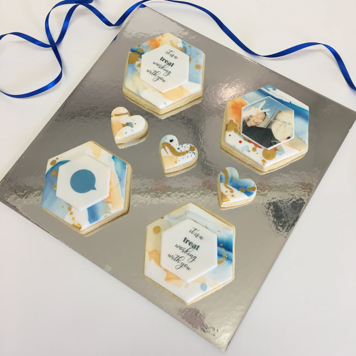 Custom Edible Cookigram - Say it with Cookies!