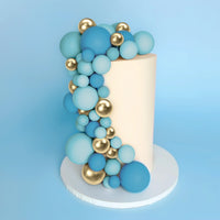Cake Ball Toppers - Bold in Blue (32 Pieces)