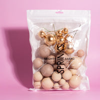 Cake Ball Toppers - Champagne Gold (32 Pieces)