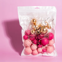 Cake Ball Toppers - Pretty In Pink (32 Pieces)