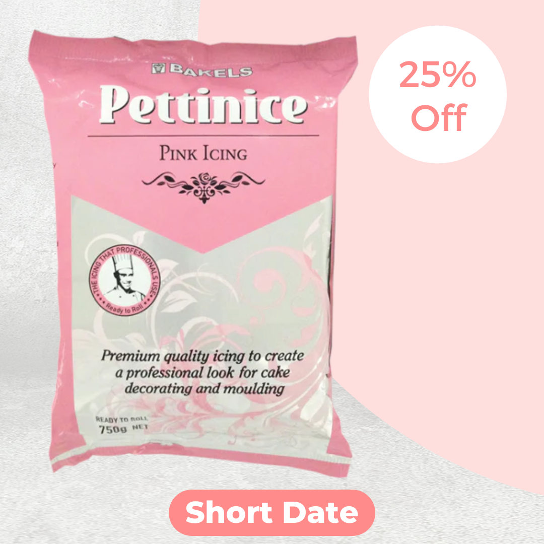 DISCOUNTED Fondant - Bakels Pettinice Pink 750g BB AUG 24