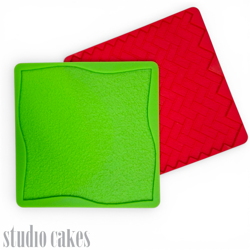 Brick and Grass Texture Mat Set