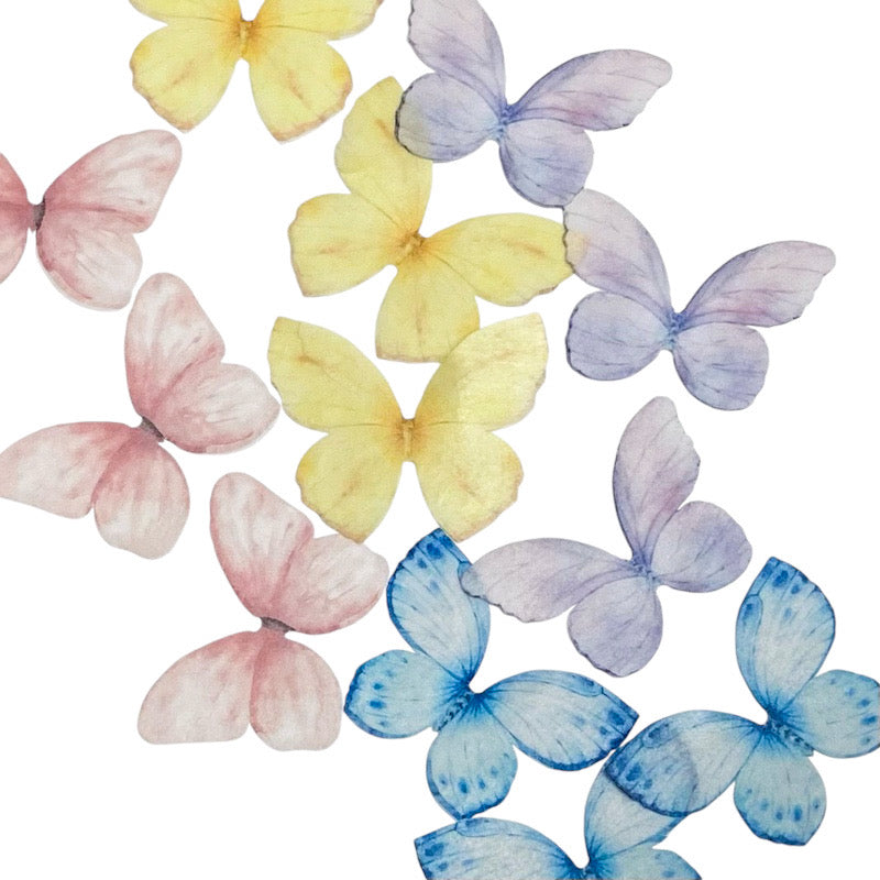 Wafer Butterflies - Pastels