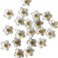 Sugar Flowers - Gold Centred Blossoms