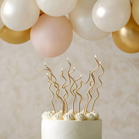 Candles - Swirly Gold (Pack of 16)