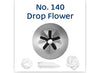 Stainless Steel Piping Nozzle - Drop Flower #140