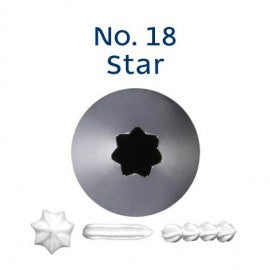 Stainless Steel Piping Nozzle - Open Star #18