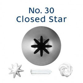 Stainless Steel Piping Nozzle - Closed Star #30