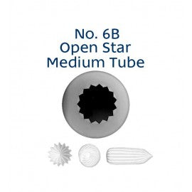 Stainless Steel Piping Nozzle - Open Star #6B