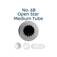 Stainless Steel Piping Nozzle - Open Star #6B