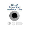 Stainless Steel Piping Nozzle - Open Star #6B