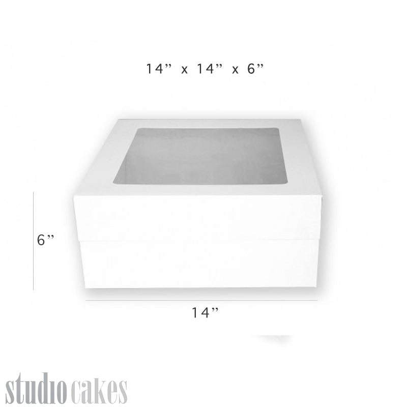 Cake Boxes - 6"/15cm Tall with Window Lid