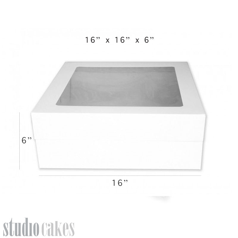 Cake Boxes - 6"/15cm Tall with Window Lid