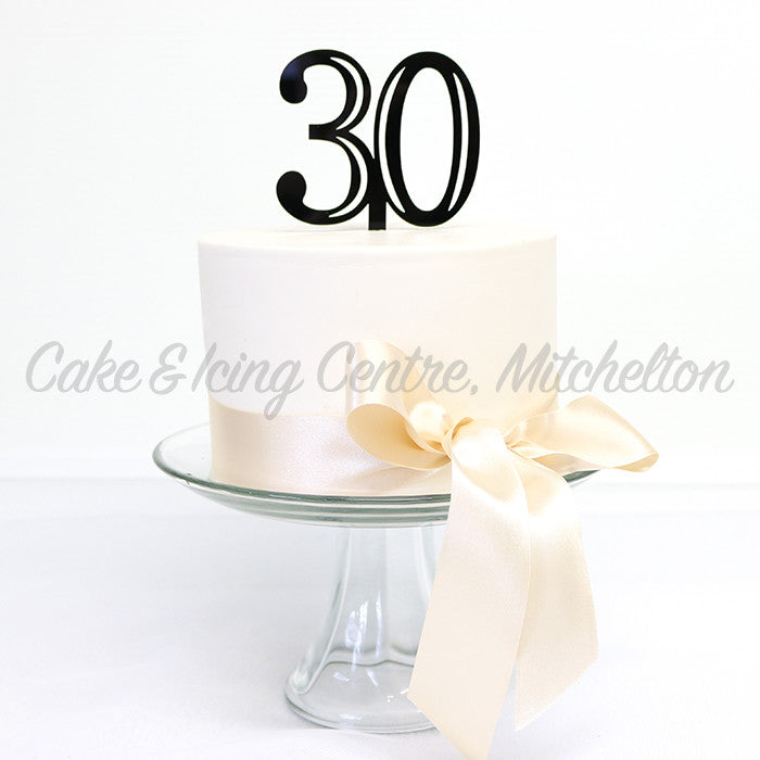 Number Toppers - Double-Digit Black Acrylic (Discontinued)