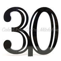 Number Toppers - Double-Digit Black Acrylic (Discontinued)