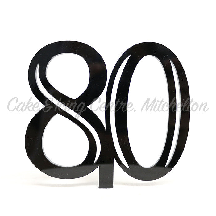Number Toppers - Double-Digit Black Acrylic (Discontinued)