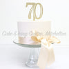 Number Toppers - Double-Digit Gold Flecked Acrylic (Discontinued)