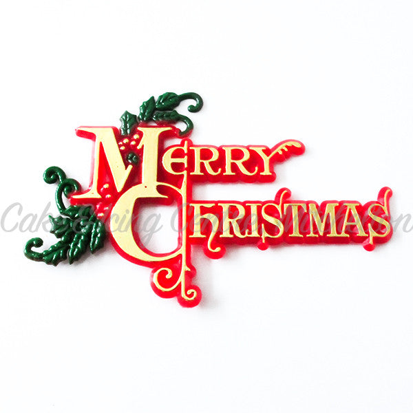 Christmas Ornament - Merry Christmas with Greenery