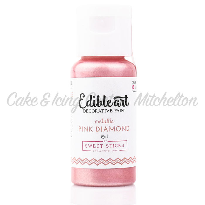Edible Art Metallic Paint - Pink Diamond