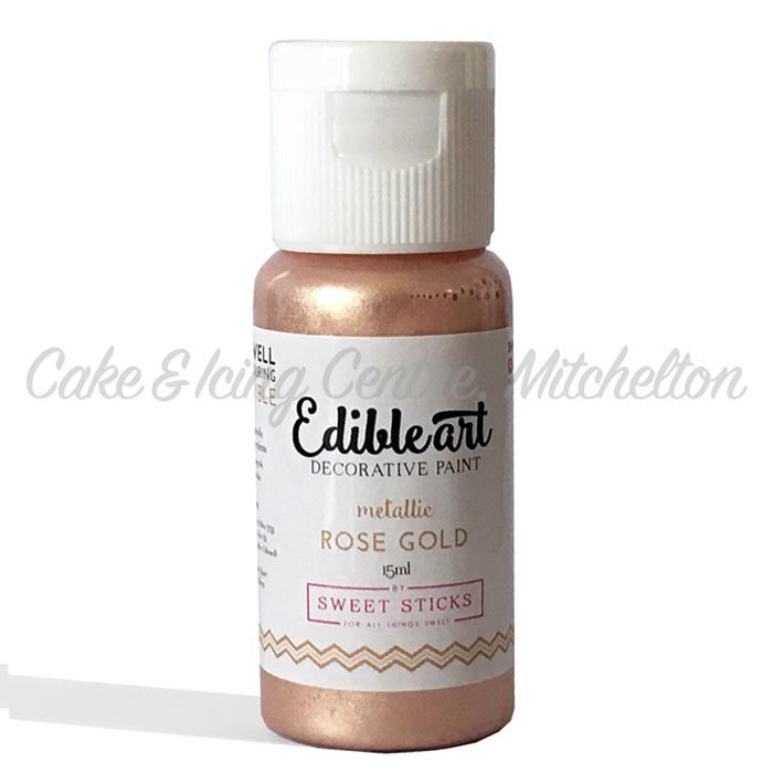 Edible Art Metallic Paint Gold - Rose Gold