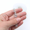 Diamante Chain Ribbon - Silver chain with dual diamonds