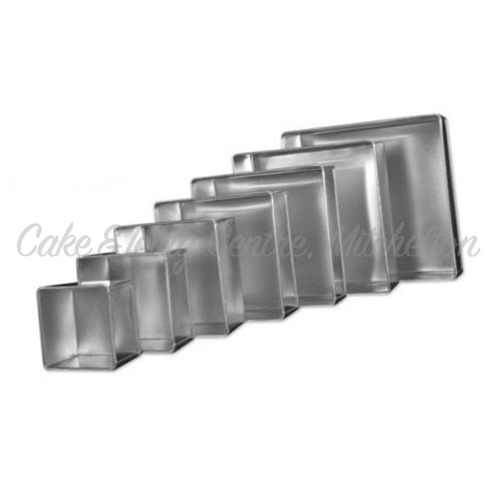 Cake Tins - Square (3inch tall)
