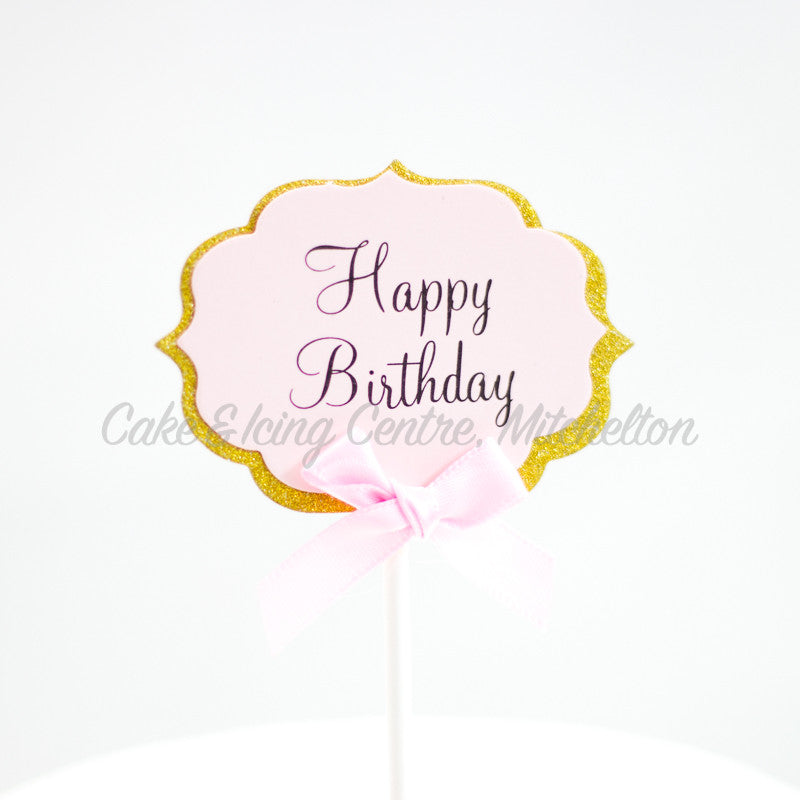 Cupcake Toppers - Happy Birthday